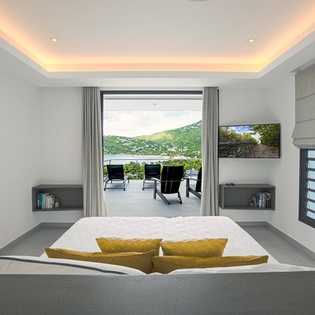 Bedroom at WV DAD, Lorient, St. Barthelemy