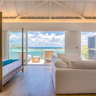 Bedroom at WV AQA, Grand Cul de Sac, St. Barthelemy