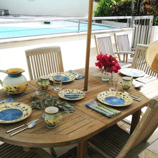 Patio at WV CEC, Marigot, St. Barthelemy