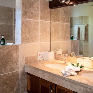 Bathroom at WV ZEN, Pointe Milou, St. Barthelemy