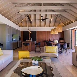 Living Room at WV BLK, Marigot, St. Barthelemy