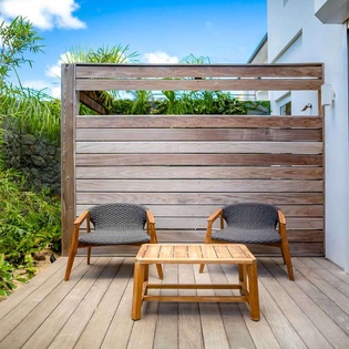 Deck at WV AQA, Grand Cul de Sac, St. Barthelemy