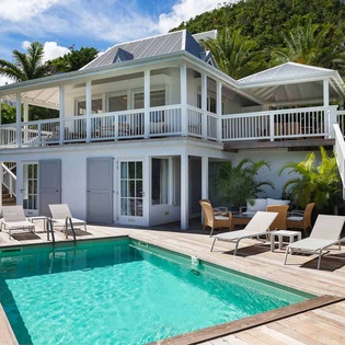 Villa Pool at WV ART, Flamands, St. Barthelemy