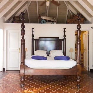 Bedroom at WV PAS, Lurin, St. Barthelemy