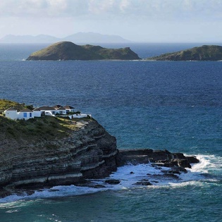 Aerial photo of WV MOZ, Pointe Milou, St. Barthelemy