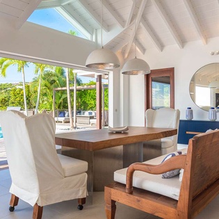 Dining Room at WV MER, Gouverneur, St. Barthelemy