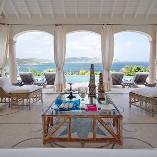 Living Room at WV BTR, Pointe Milou, St. Barthelemy