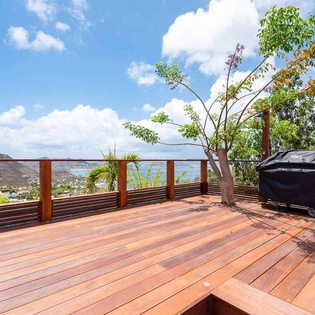 Deck at WV JAB, Petite Saline, St. Barthelemy