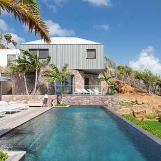 Aerial photo of WV FEL, Lorient, St. Barthelemy