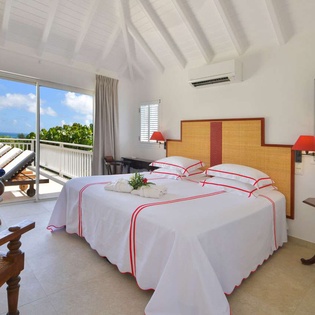 Bedroom at WV KRL, St. Jean, St. Barthelemy