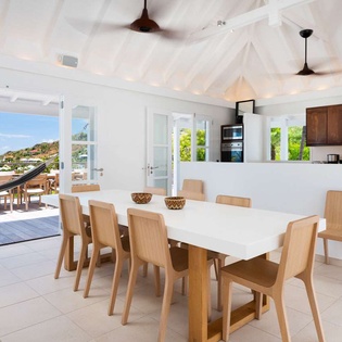 Dining Room at WV VNA, Vitet, St. Barthelemy
