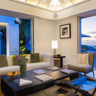 Living Room at WV ECO, Gouverneur, St. Barthelemy