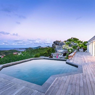 Deck at WV BYZ, Colombier, St. Barthelemy