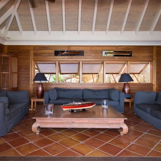 Living Room at WV PAS, Lurin, St. Barthelemy