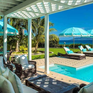 Patio at AXA TNM, Elsie Bay, Anguilla