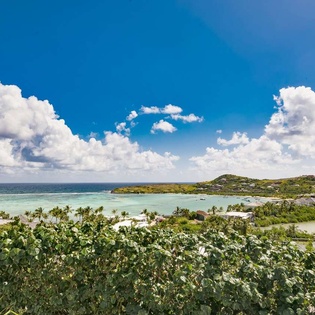 The view from WV SBM, Grand Cul de Sac, St. Barthelemy