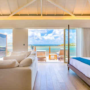 Bedroom at WV BLE, Grand Cul de Sac, St. Barthelemy