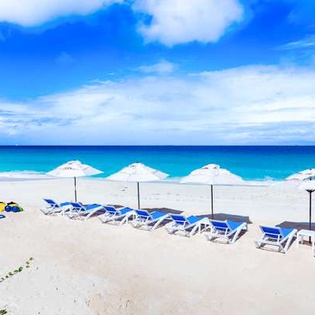 Beach at AXA NEV, Long Bay, Anguilla