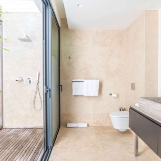 Bathroom at WV FLY, Anse des Cayes, St. Barthelemy