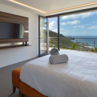 Bedroom at WV TSO, Colombier, St. Barthelemy