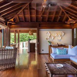Living Room at WV AMA, Pointe Milou, St. Barthelemy