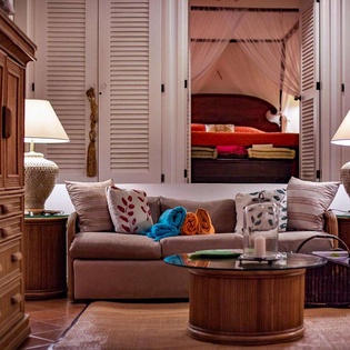 Living Room at WV LKJ, Gustavia, St. Barthelemy