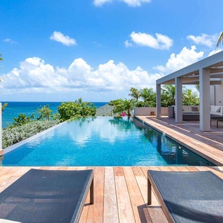 Villa Pool at WV GRO, Marigot, St. Barthelemy