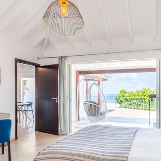 Bedroom at WV ISI, St. Jean, St. Barthelemy