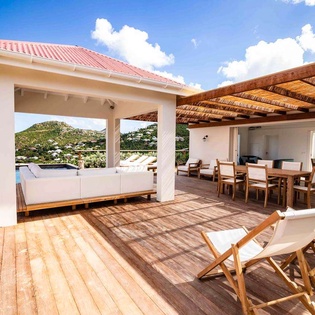Deck at WV APE, St. Jean, St. Barthelemy