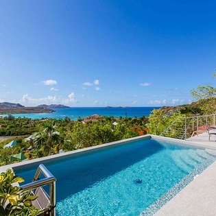 Villa Pool at WV SUA, St. Jean, St. Barthelemy