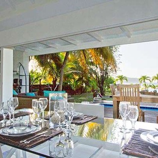 Dining Room at WV EZE, Lorient Beach, St. Barthelemy
