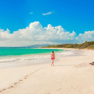 Beach at AXA BOP, Sandy Hill, Anguilla