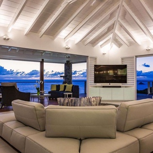 Living Room at WV MER, Gouverneur, St. Barthelemy
