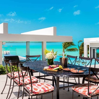 Patio at TC SDB, Turtle Tail, Turks & Caicos