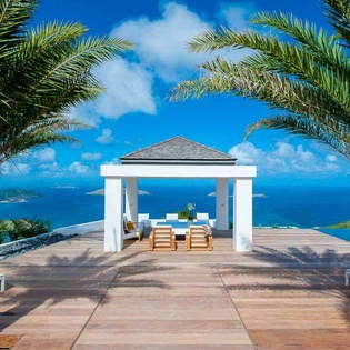 Terrace at WV GIN, Petite Saline, St. Barthelemy