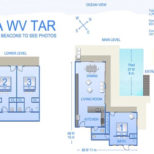 Floorplan of WV TAR, Camaruche, St. Barthelemy