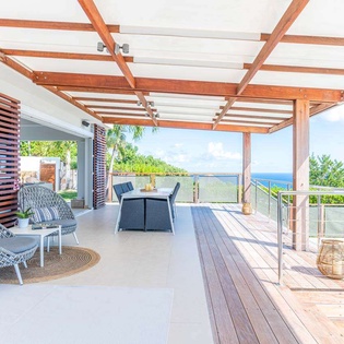 Terrace at WV BEL, Vitet, St. Barthelemy