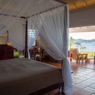 Bedroom at WV CAR, Lorient, St. Barthelemy