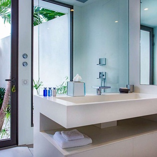 Bathroom at WV SAX, St. Jean, St. Barthelemy