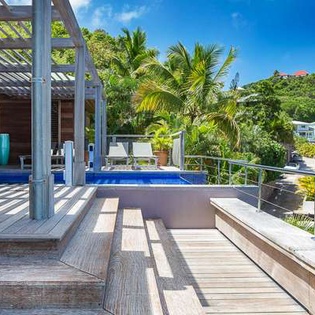 Deck at WV AMA, Pointe Milou, St. Barthelemy