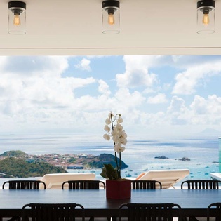 Dining Room at WV DZR, Colombier, St. Barthelemy