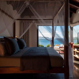 Bedroom at WV IDS, Pointe Milou, St. Barthelemy