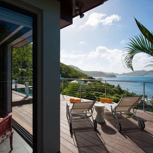 Bedroom at WV IDS, Pointe Milou, St. Barthelemy