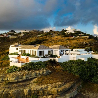 Aerial photo of WV MOZ, Pointe Milou, St. Barthelemy