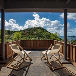 Terrace at WV SAH, Corossol, St. Barthelemy