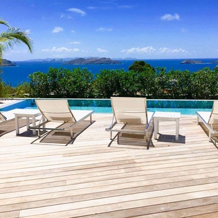 Deck at WV MRI, Camaruche, St. Barthelemy