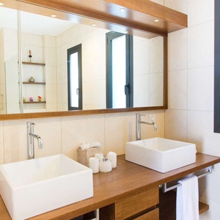 Bathroom at WV BAS, Lorient Beach, St. Barthelemy