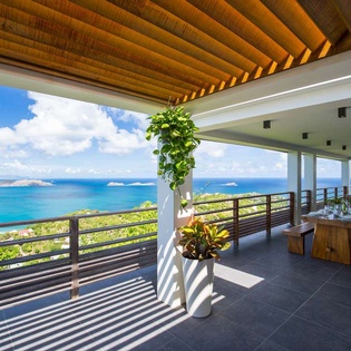 Terrace at WV CLM, Vitet, St. Barthelemy