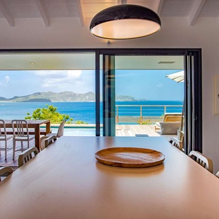 Dining Room at WV SUM, Pointe Milou, St. Barthelemy