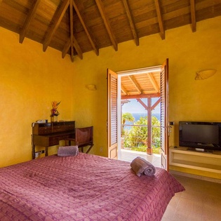 Bedroom at WV KAN, Colombier, St. Barthelemy